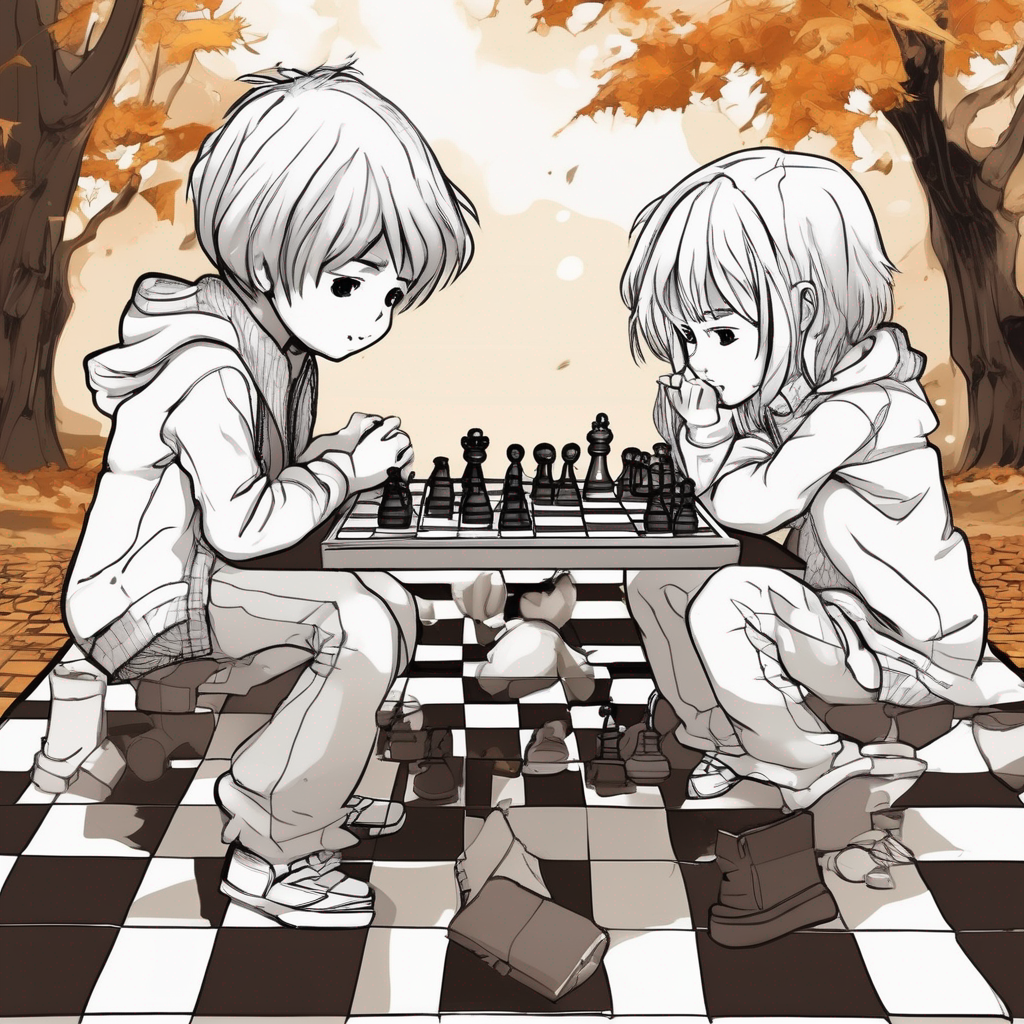 Des enfants jouent aux échecs